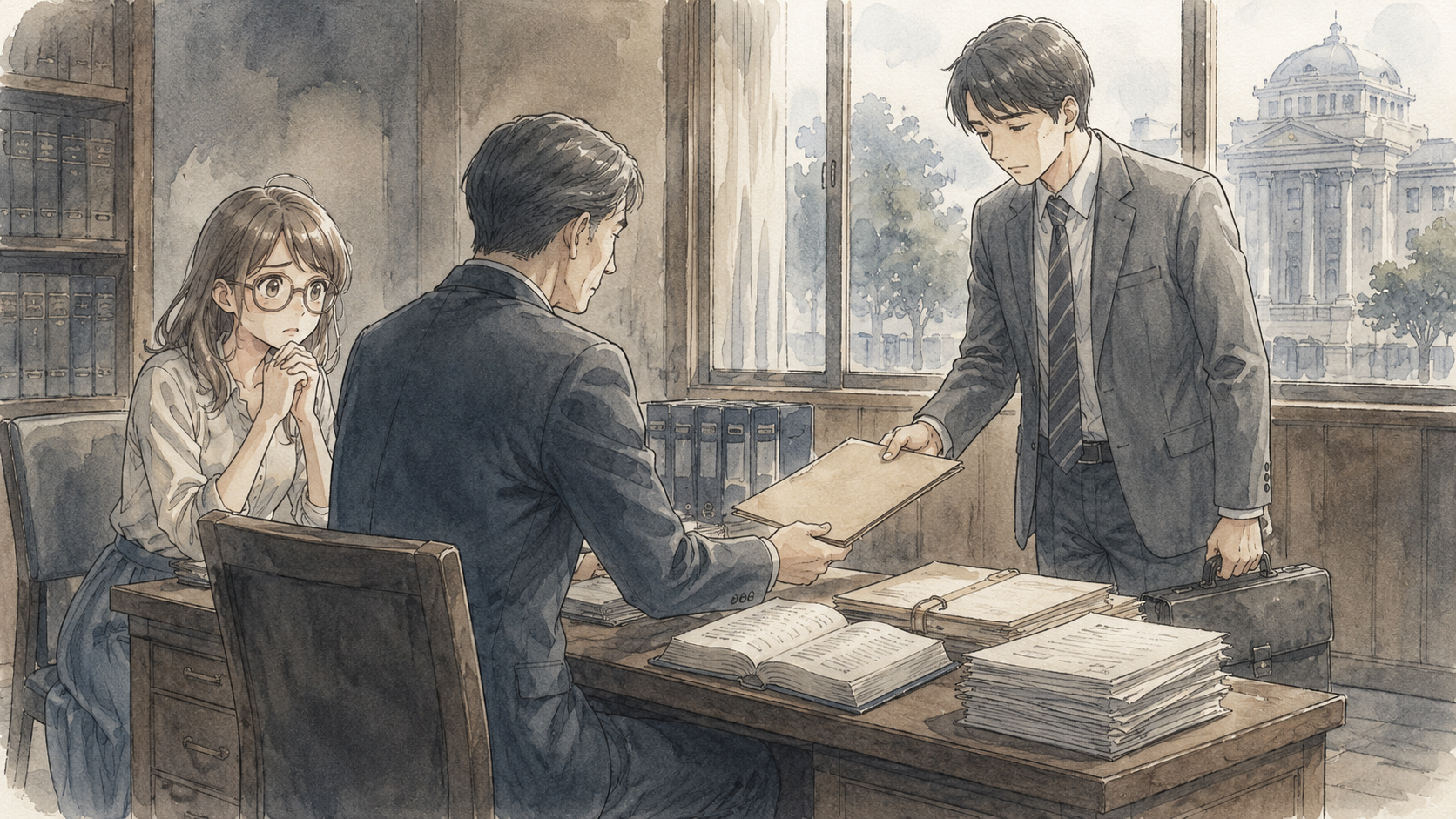 訴訟代理人の辞任や本人訴訟への移行を検討する法律相談の場面