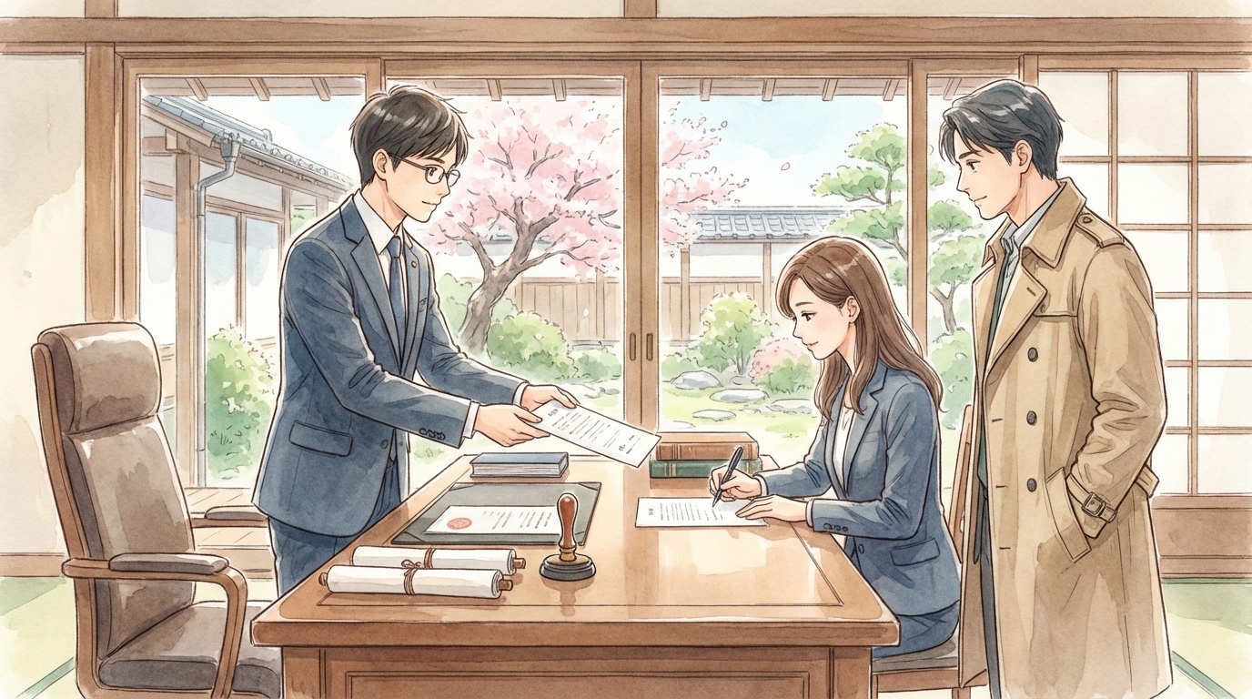 公正証書を作成する意味について、将来の紛争予防や合意内容の確認を慎重に行っている法律相談の場面