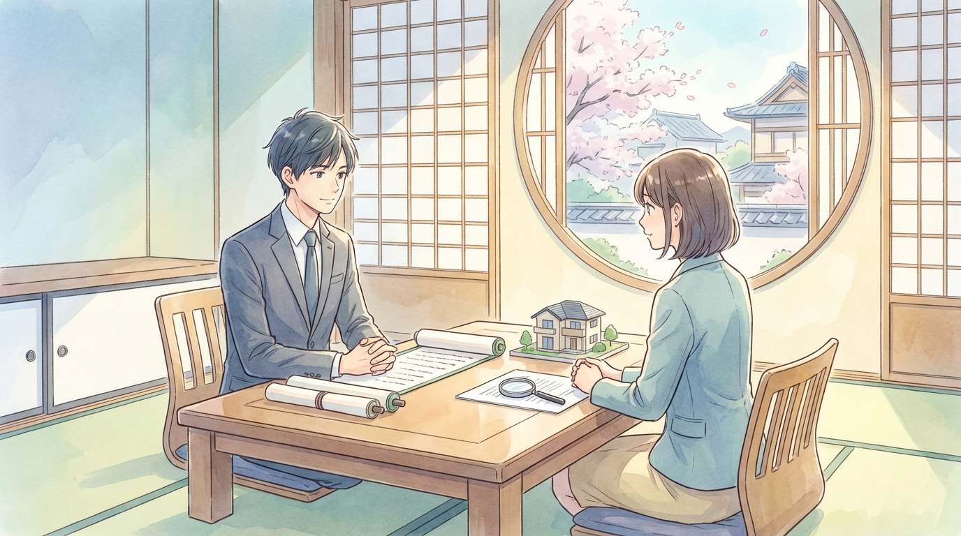 被告が相続放棄した場合の影響について、相続関係図や訴訟資料を確認しながら慎重に検討している法律相談の場面