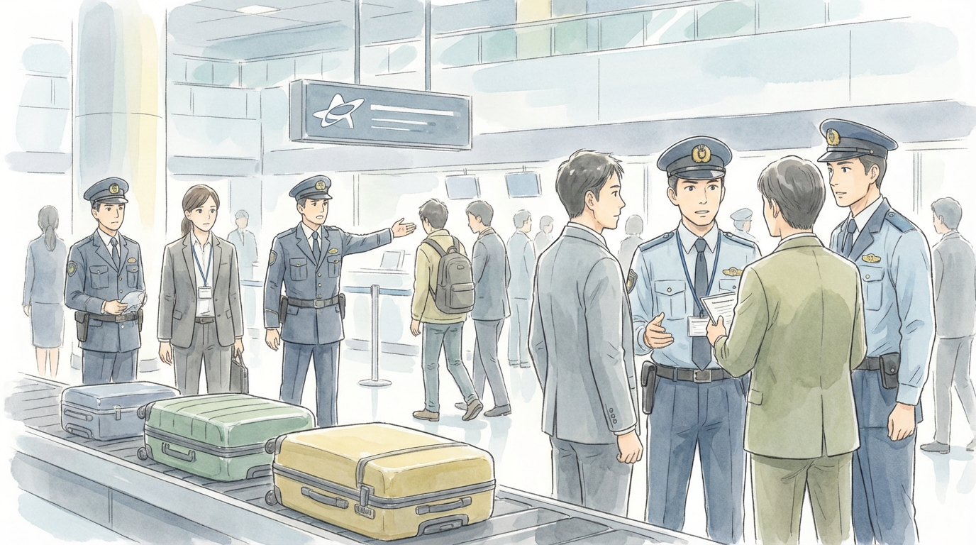 コントロールド・デリバリーという捜査手法について、事件資料や手続の流れを確認しながら慎重に検討している法律相談の場面