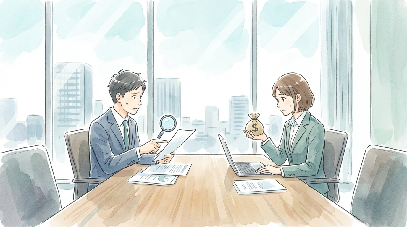 著作権侵害にあたるかどうかについて、画像や文章、利用状況を確認しながら慎重に検討している法律相談の場面