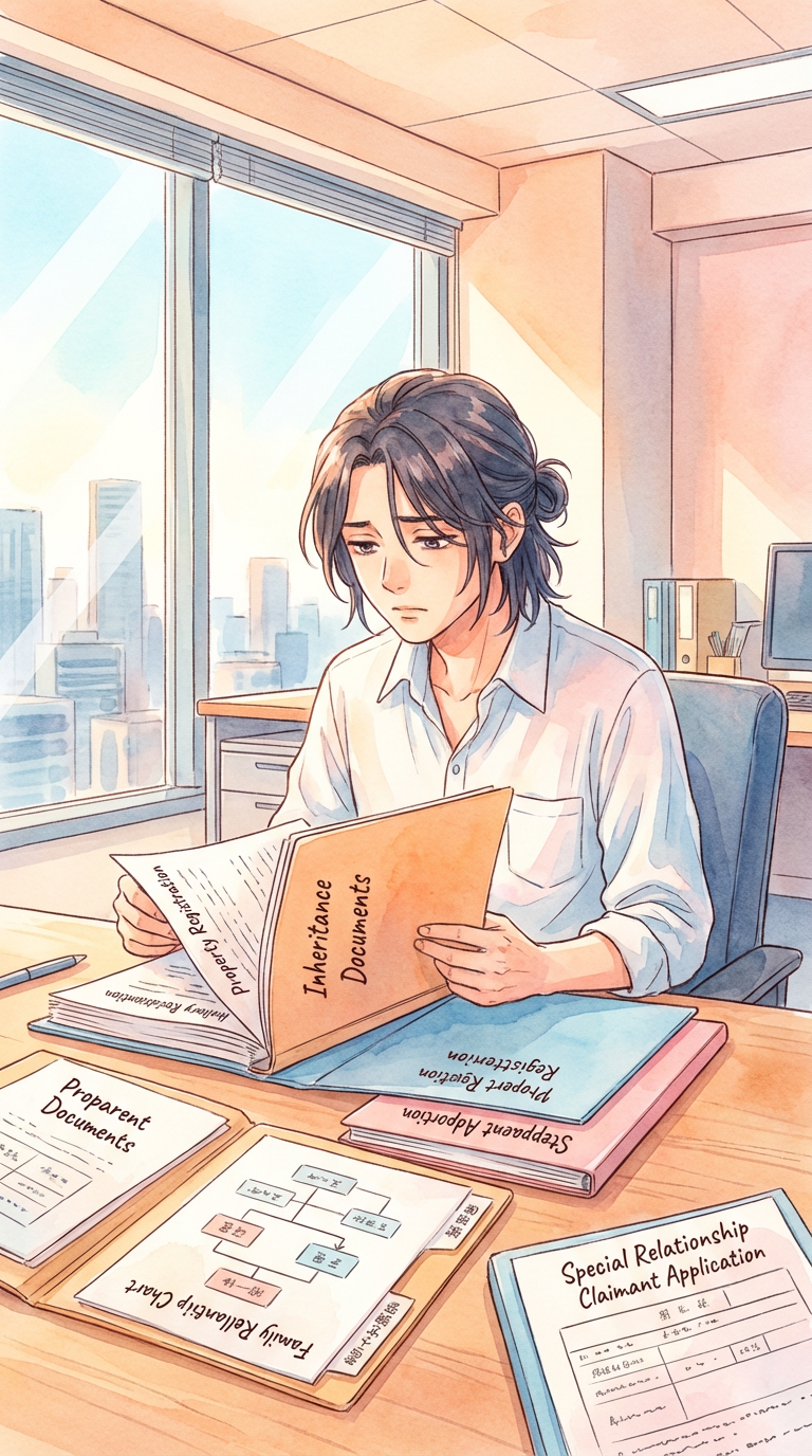 契約条件やドラフトを見ながら、契約交渉の注意点を整理している様子を表した挿絵