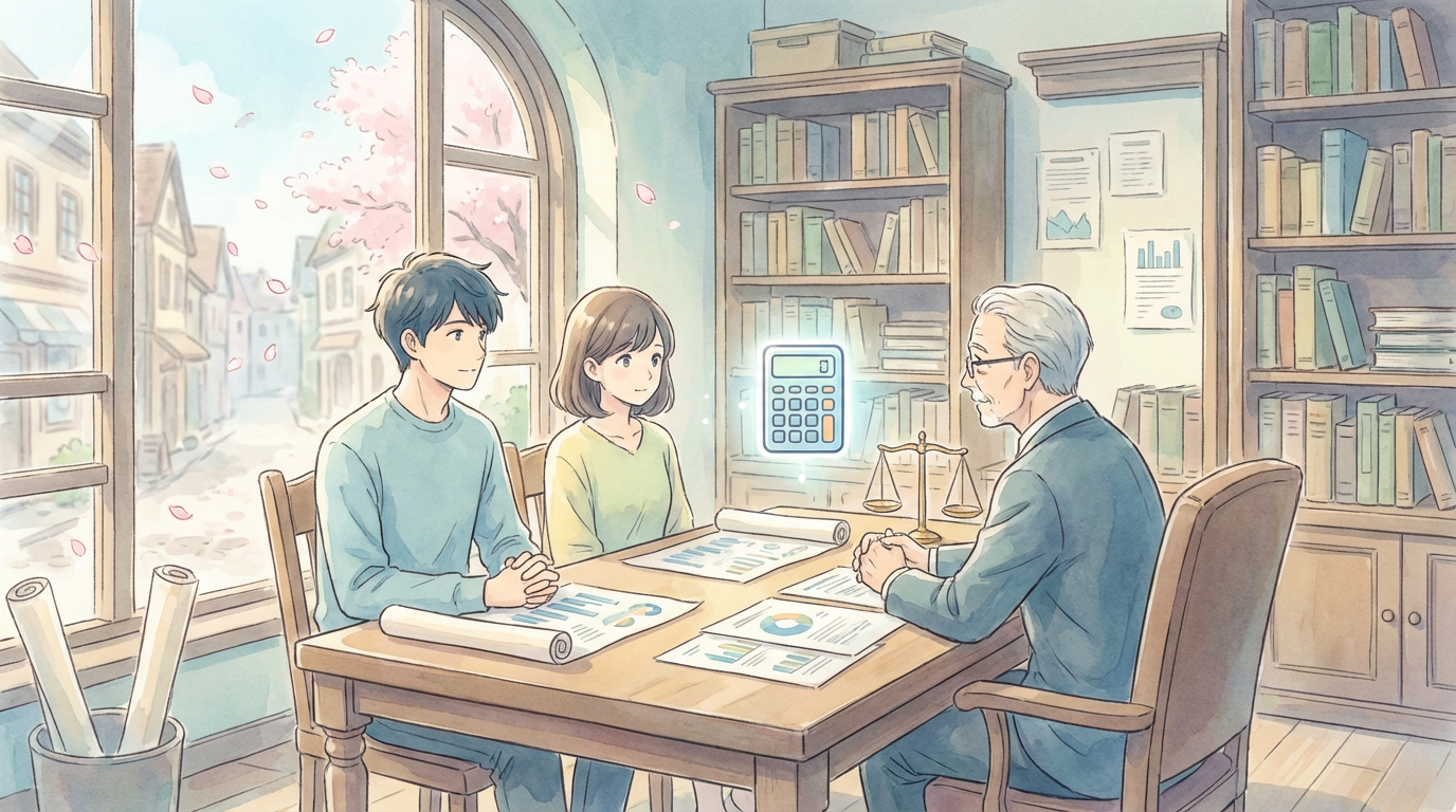 訴訟提起のタイミングについて、証拠の揃い具合や交渉状況を確認しながら慎重に検討している法律相談の場面